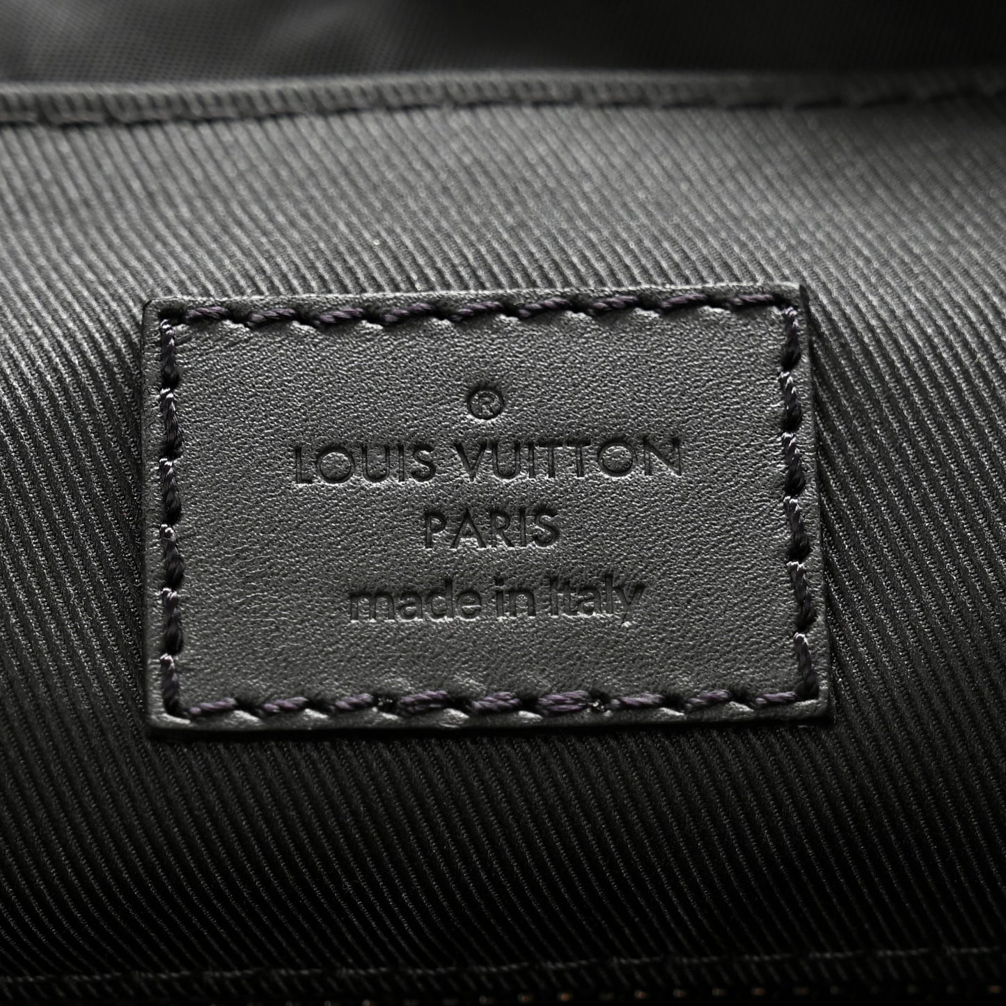 Calfskin Monogram Shadow Discovery Backpack Black