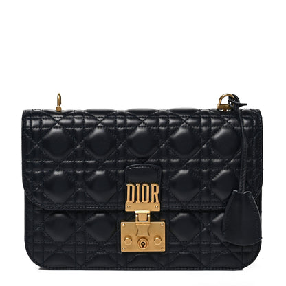 Christian Dior Lambskin Cannage Large Dioraddict Flap Bag Indigo Blue 1 of 7