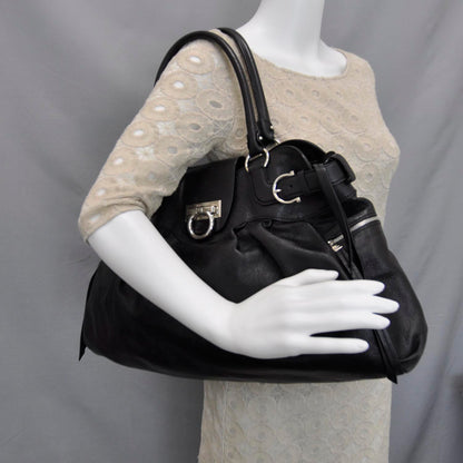 FASHIONPHILE SALVATOREFERRAGAMOLeatherMarisaBlack 2 of 10