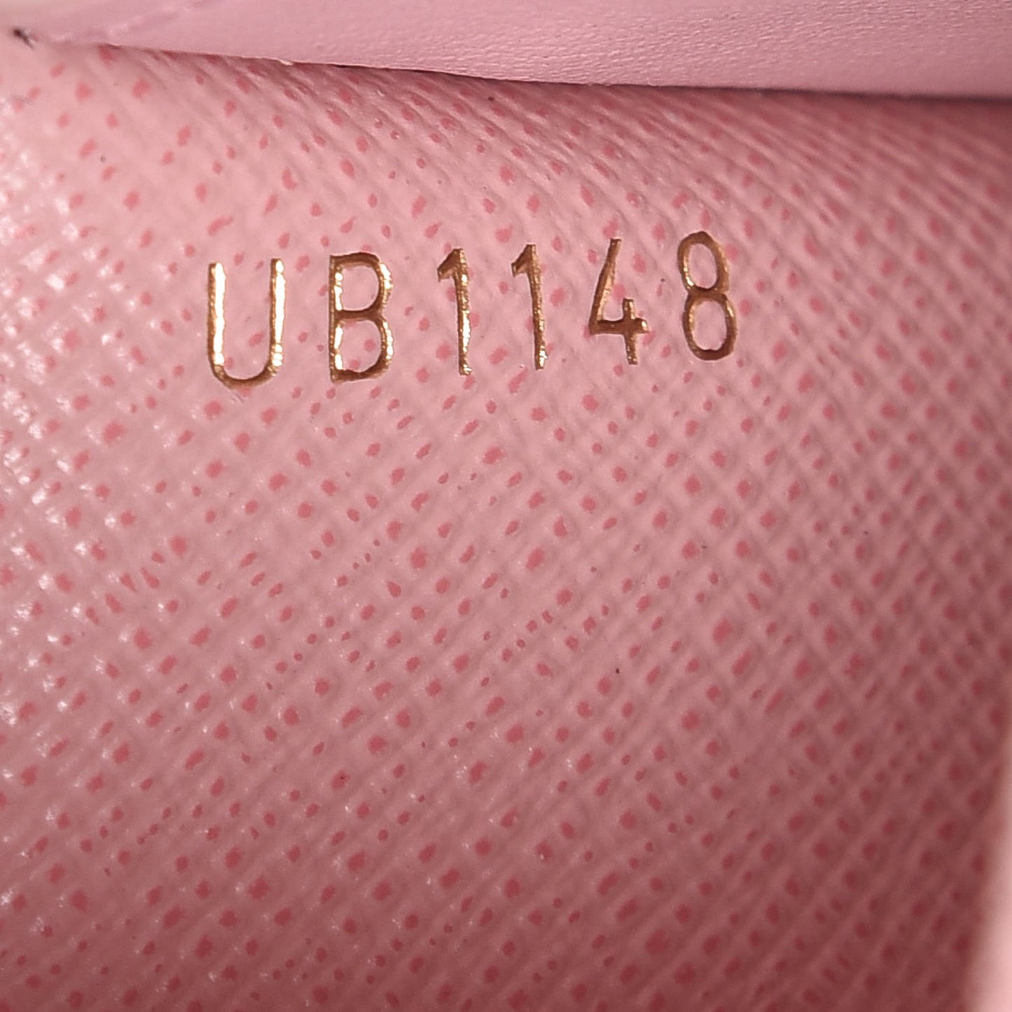 Damier Ebene Rosalie Coin Purse Rose Ballerine