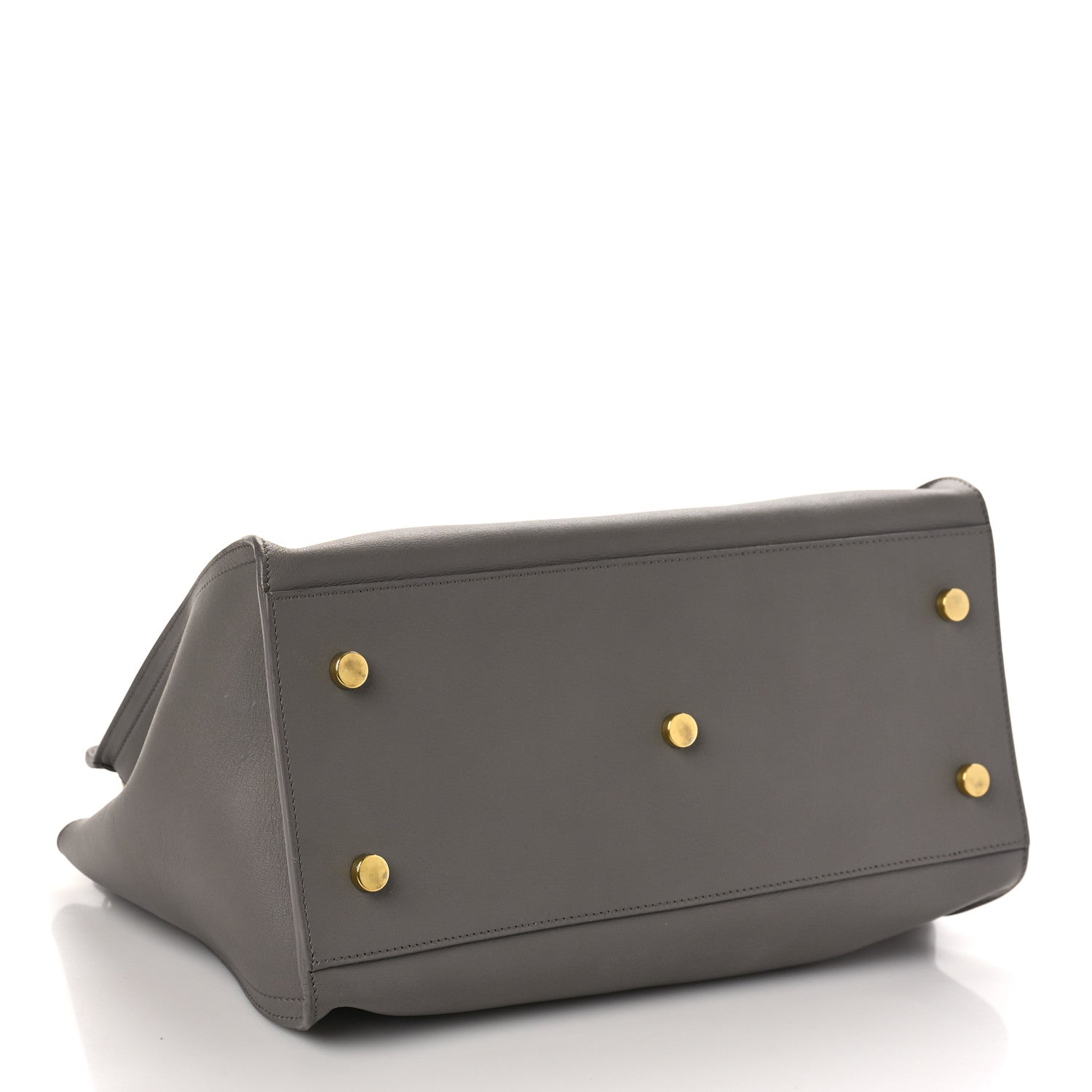 Saint Laurent Calfskin Small Monogram Cabas Fog 4 of 8