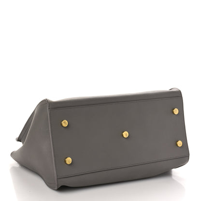 Saint Laurent Calfskin Small Monogram Cabas Fog 4 of 8