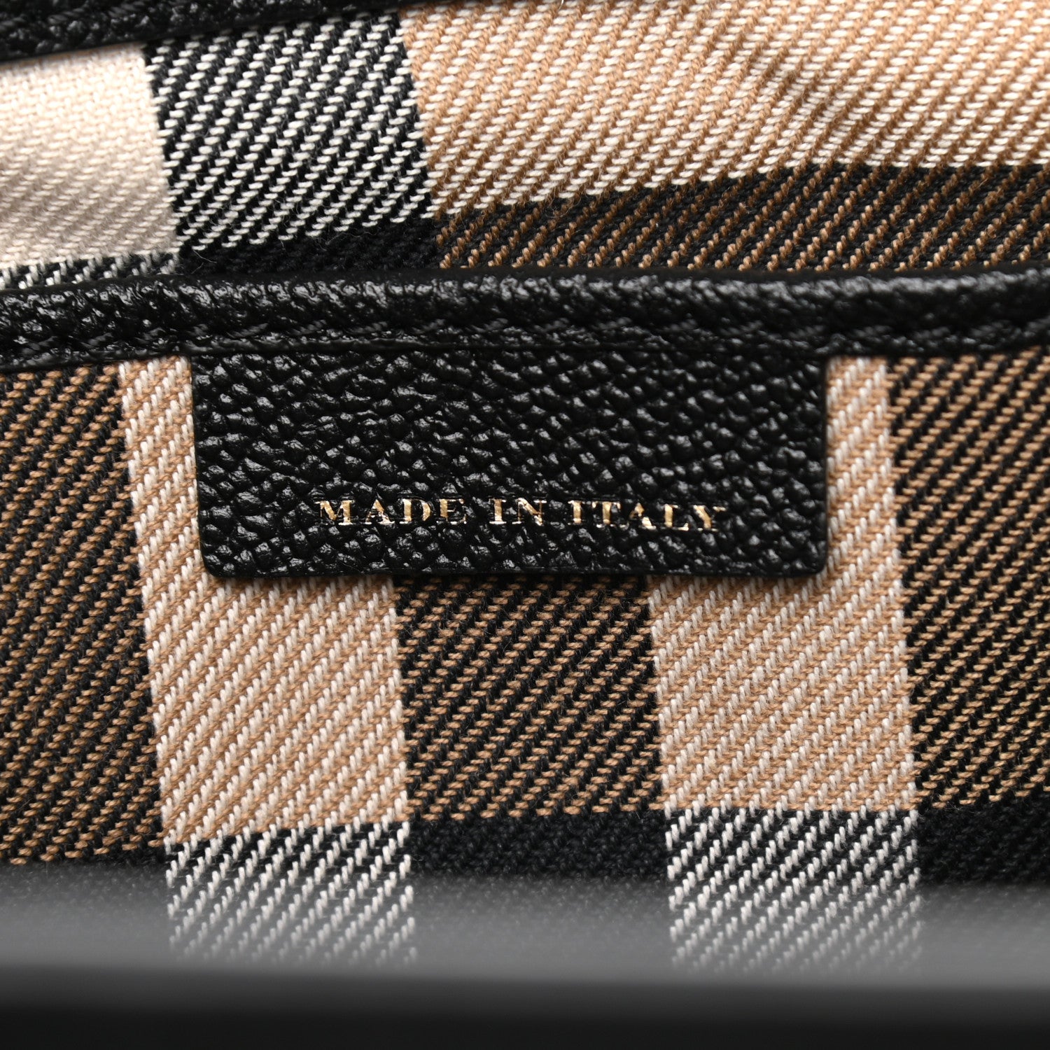 Burberry Soft Grain Calfskin Medium Buckle Tote Black 6 of 9