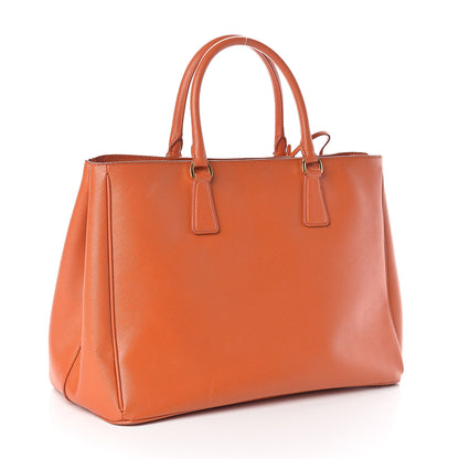 Prada Saffiano Lux Large Tote Papaya 2 of 8