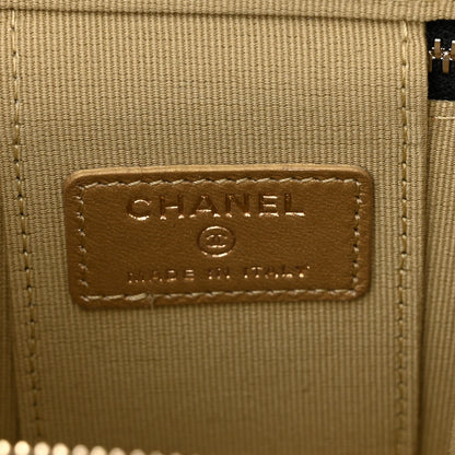 Chanel Lambskin Quilted Mini Pearl Crush Vanity Case With Chain Black 6 of 11