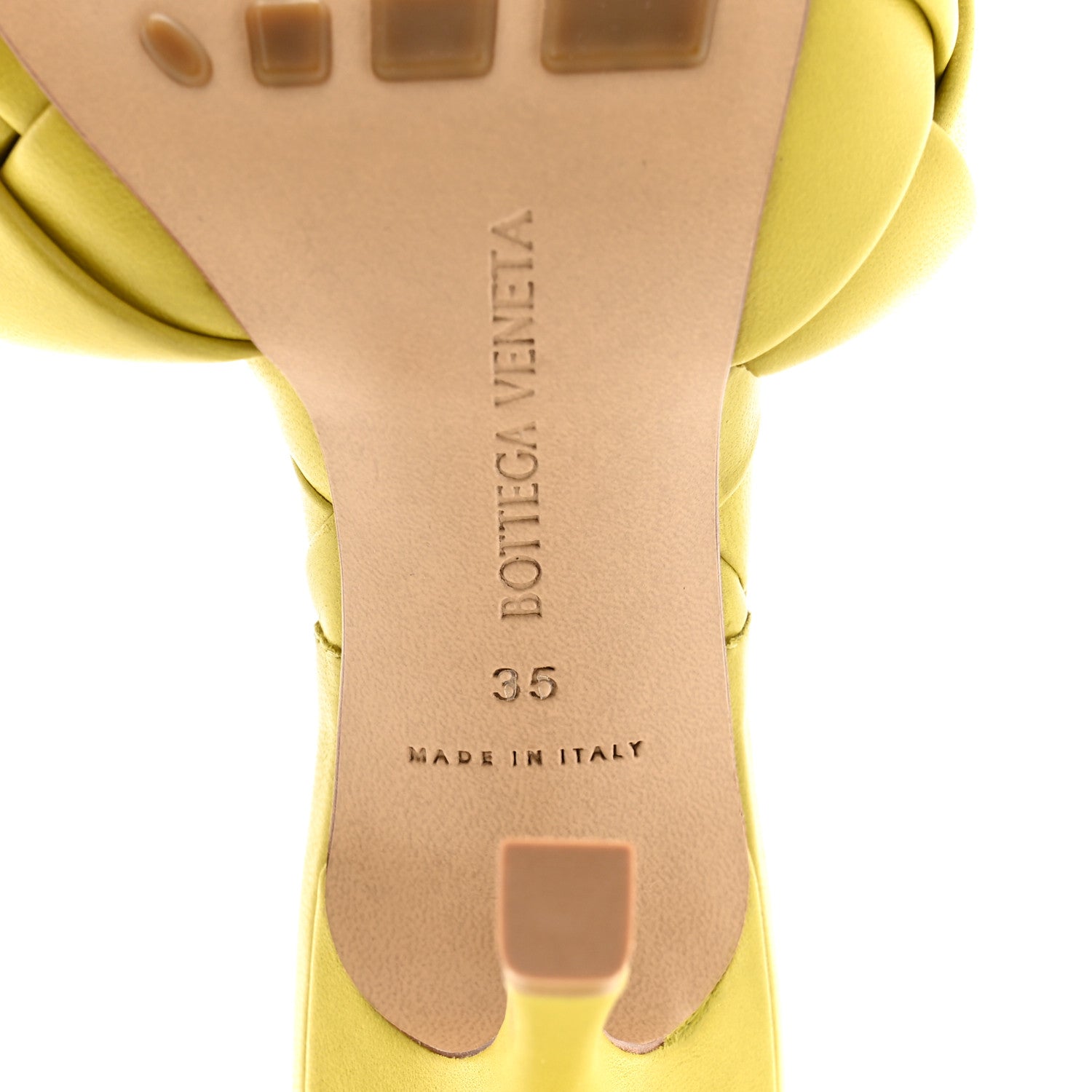 Bottega Veneta Nappa Maxi Intrecciato Lido 90mm Mule Sandals 35 Acid 8 of 11