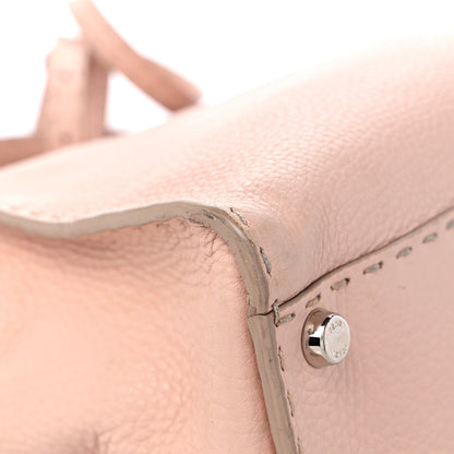Fendi Cuoio Romano Selleria Bi-Color Medium Peekaboo Iconic Satchel Rosa Plaster Pesca 8 of 18