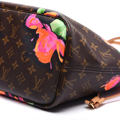 Louis Vuitton Monogram Roses Neverfull MM 7 of 11