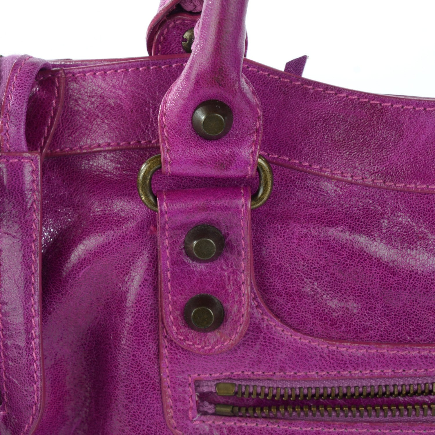 Balenciaga Chevre Classic Hardware City Magenta 3 of 14