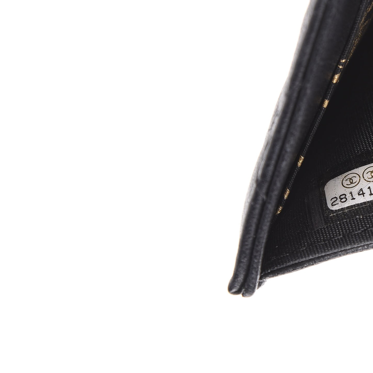 Quilted Compact Flap Wallet Black