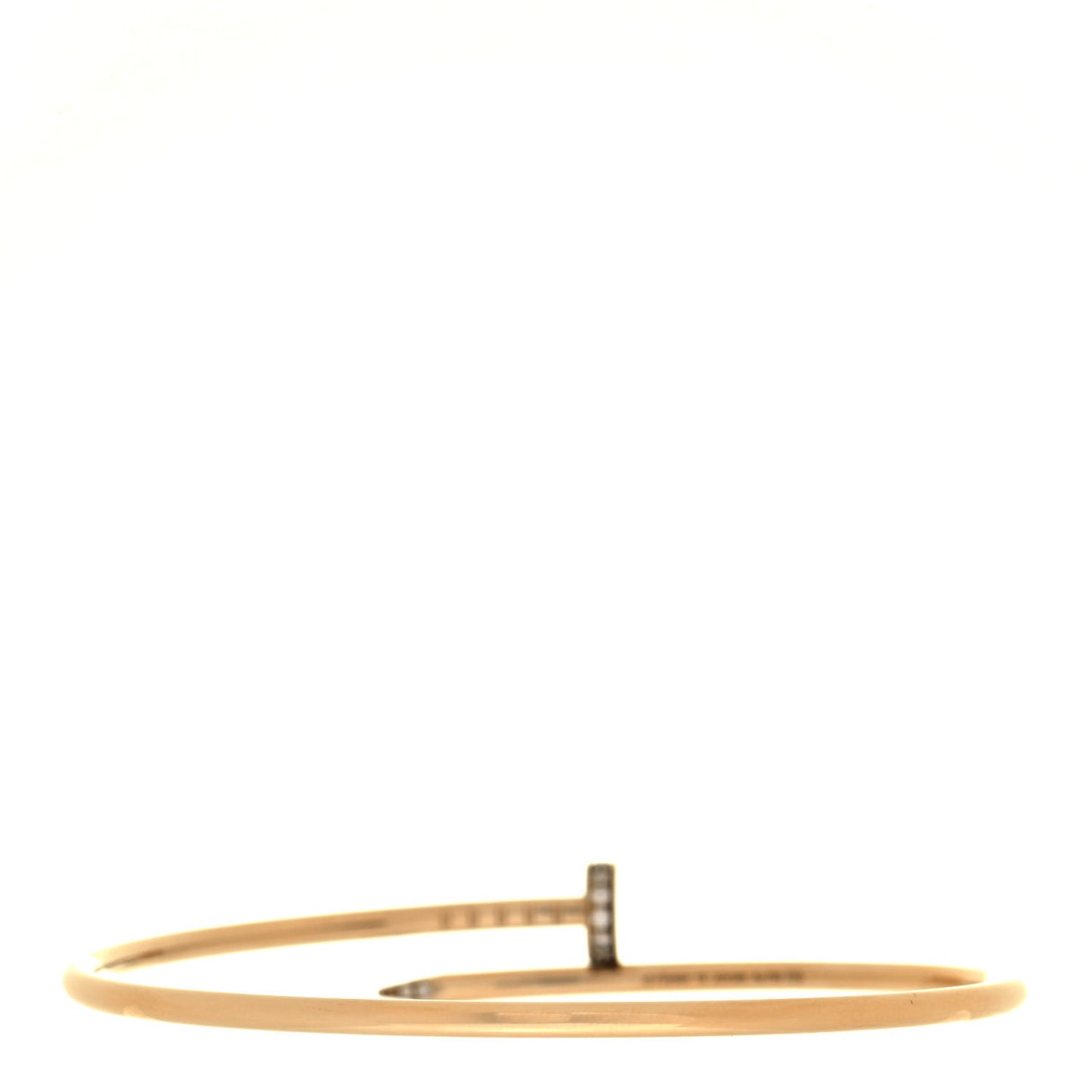 18K Yellow Gold Diamond Small Juste Un Clou Bracelet 18