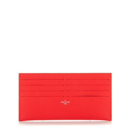 Louis Vuitton Calfskin Felicie Card Holder Insert Cherry 1 of 5