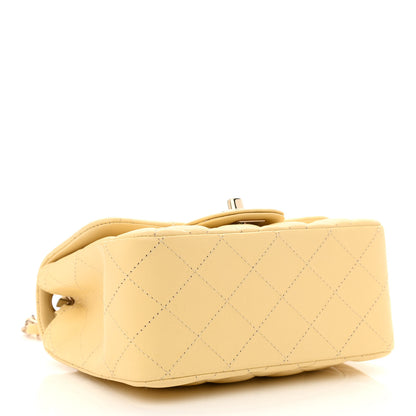 Chanel Lambskin Quilted Mini Square Flap Light Yellow 4 of 10