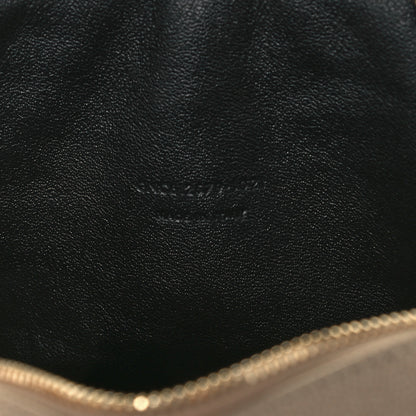 Saint Laurent Grain De Poudre Matelasse Monogram Mini Lou Camera Bag Dark Beige 7 of 10
