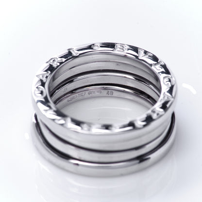 Bulgari 18K White Gold B.Zero1 Three-Band Ring 49 4.75 5 of 5