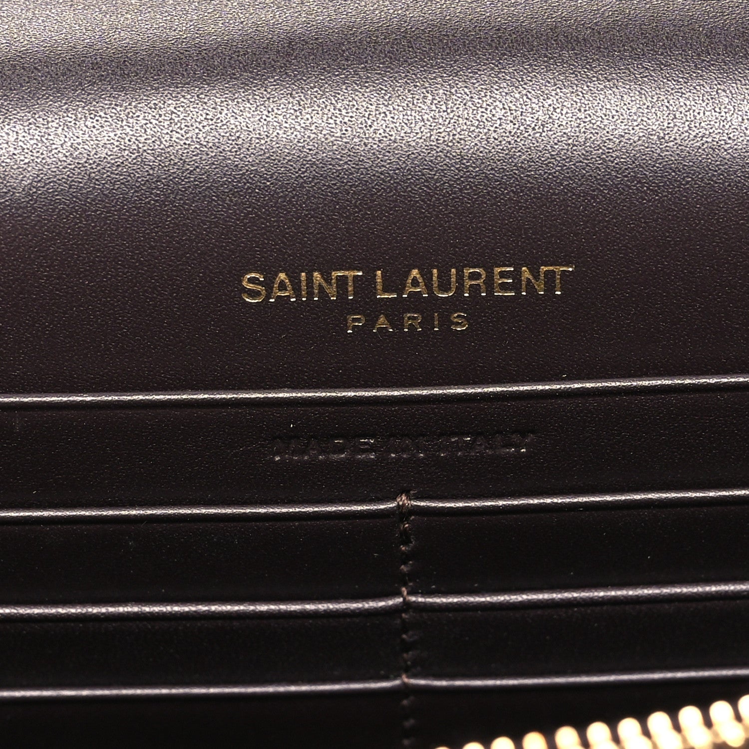 Saint Laurent Smooth Calfskin Classic Monogram Kate Tassel Chain Wallet Amaranto 6 of 10
