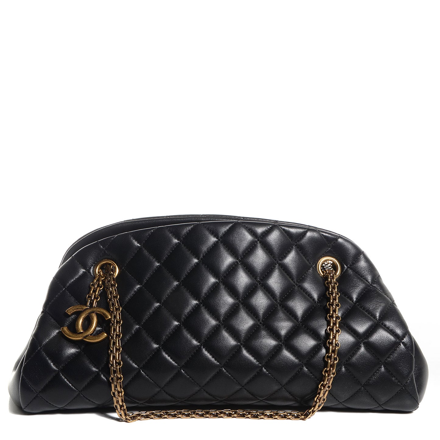 Lambskin Quilted Medium Just Mademoiselle Black