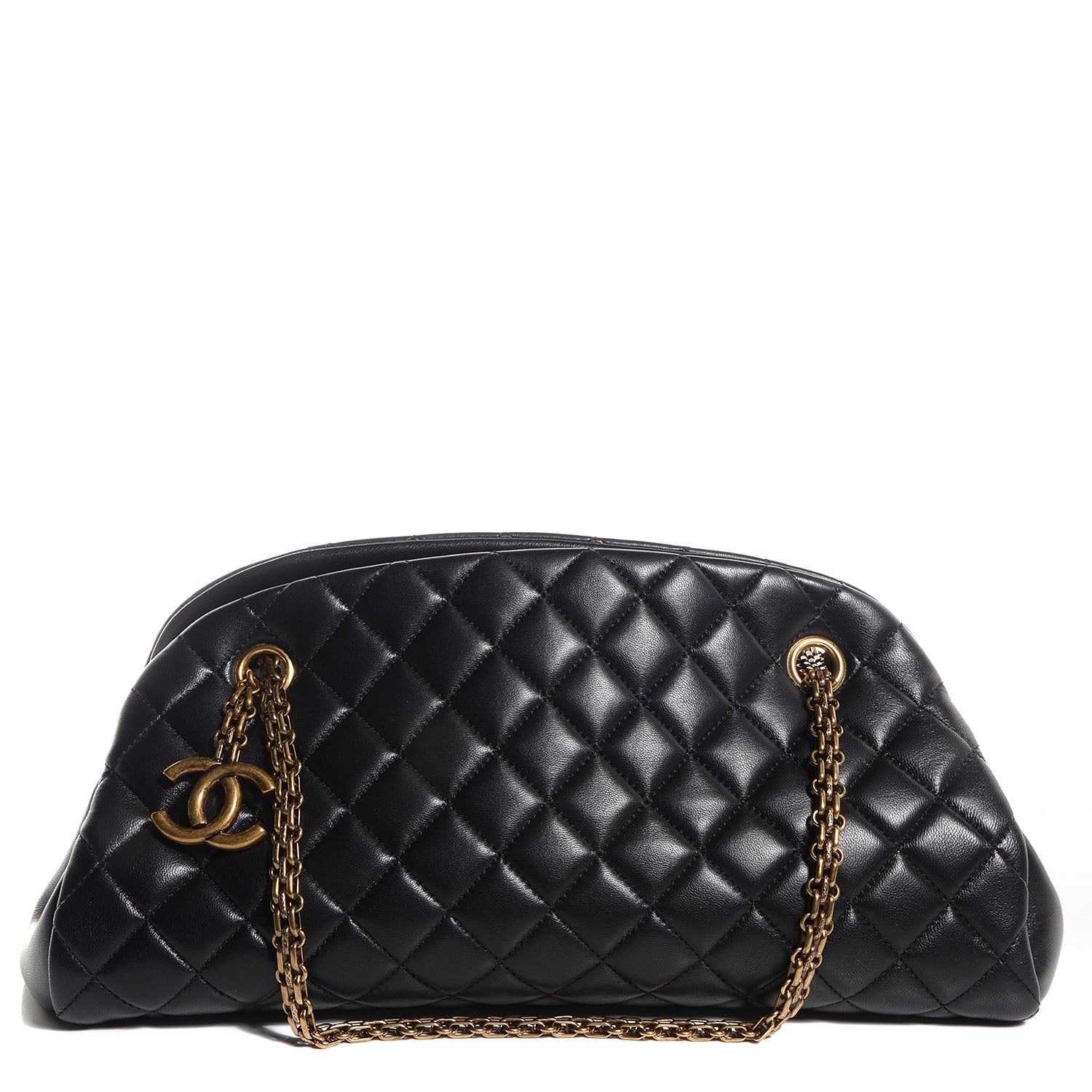 Chanel Lambskin Quilted Medium Just Mademoiselle Black 1 of 7