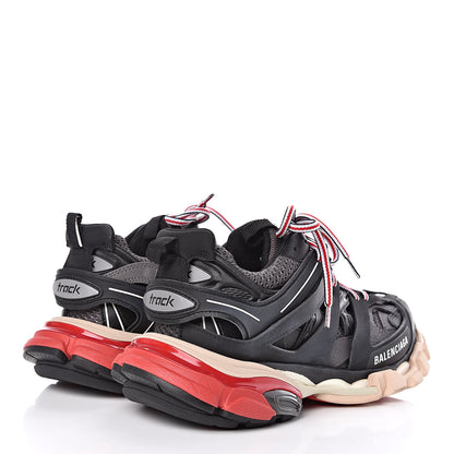 Balenciaga Mesh Nylon Womens Track Sneakers 38 Black Gris 4 of 7