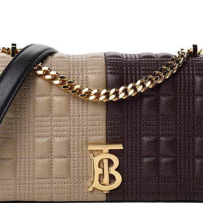 Burberry Lambskin Quilted Small Lola Bag Soft Fawn Dark Moka 9 of 9