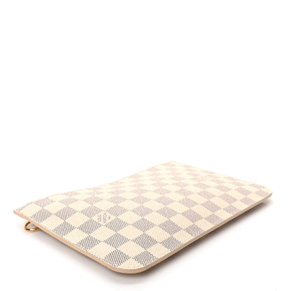 Louis Vuitton Damier Azur Neverfull MM GM Pochette Rose Ballerine 4 of 6