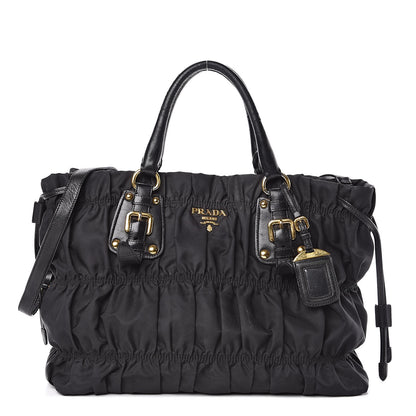 Prada Tessuto Nylon Gaufre Tote Black 1 of 11