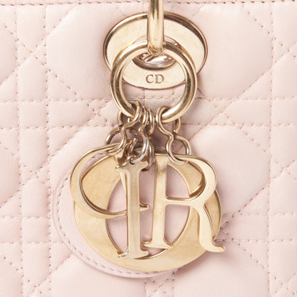 Christian Dior Lambskin Cannage Medium Lady Dior Light Pink 7 of 8