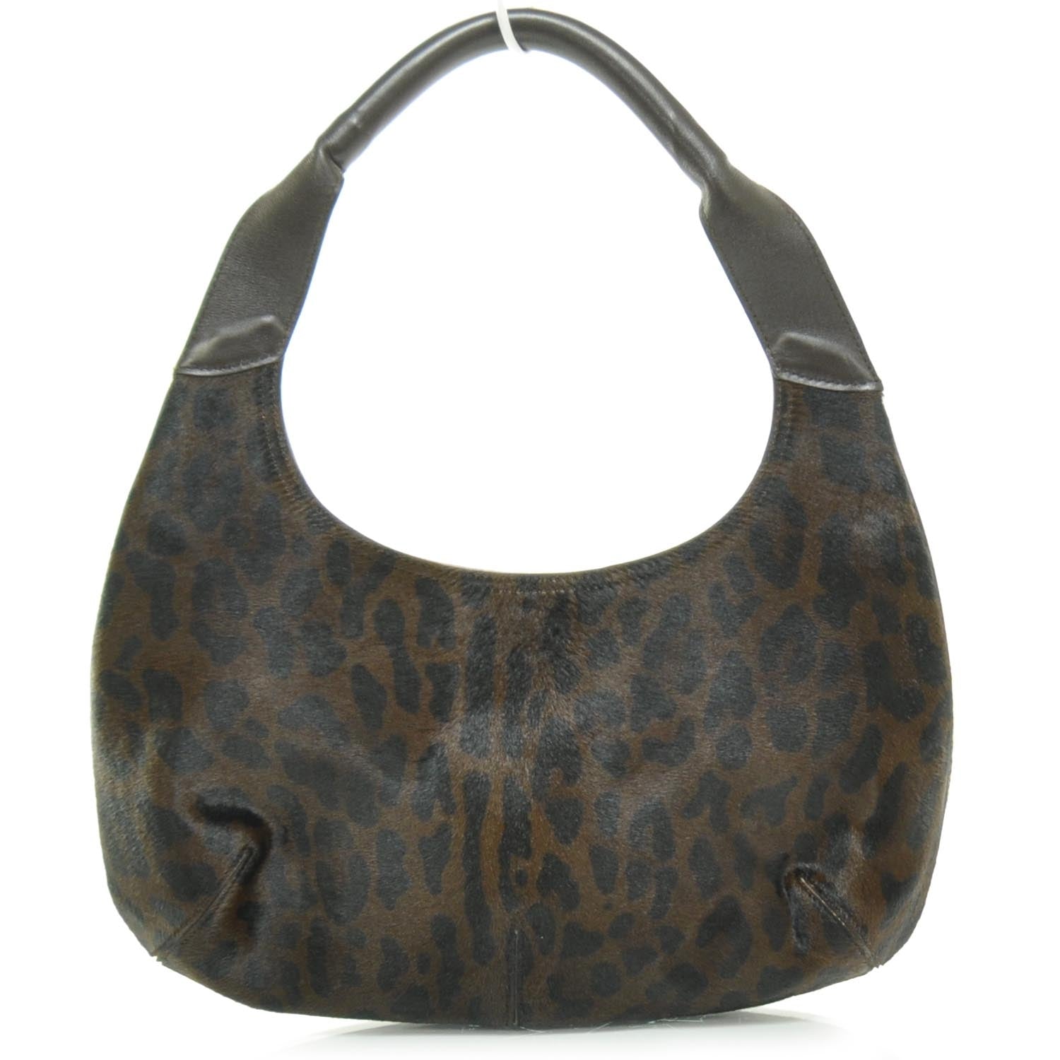 FASHIONPHILE SALVATOREFERRAGAMOPonyHairLeopardPrintHobo 4 of 7