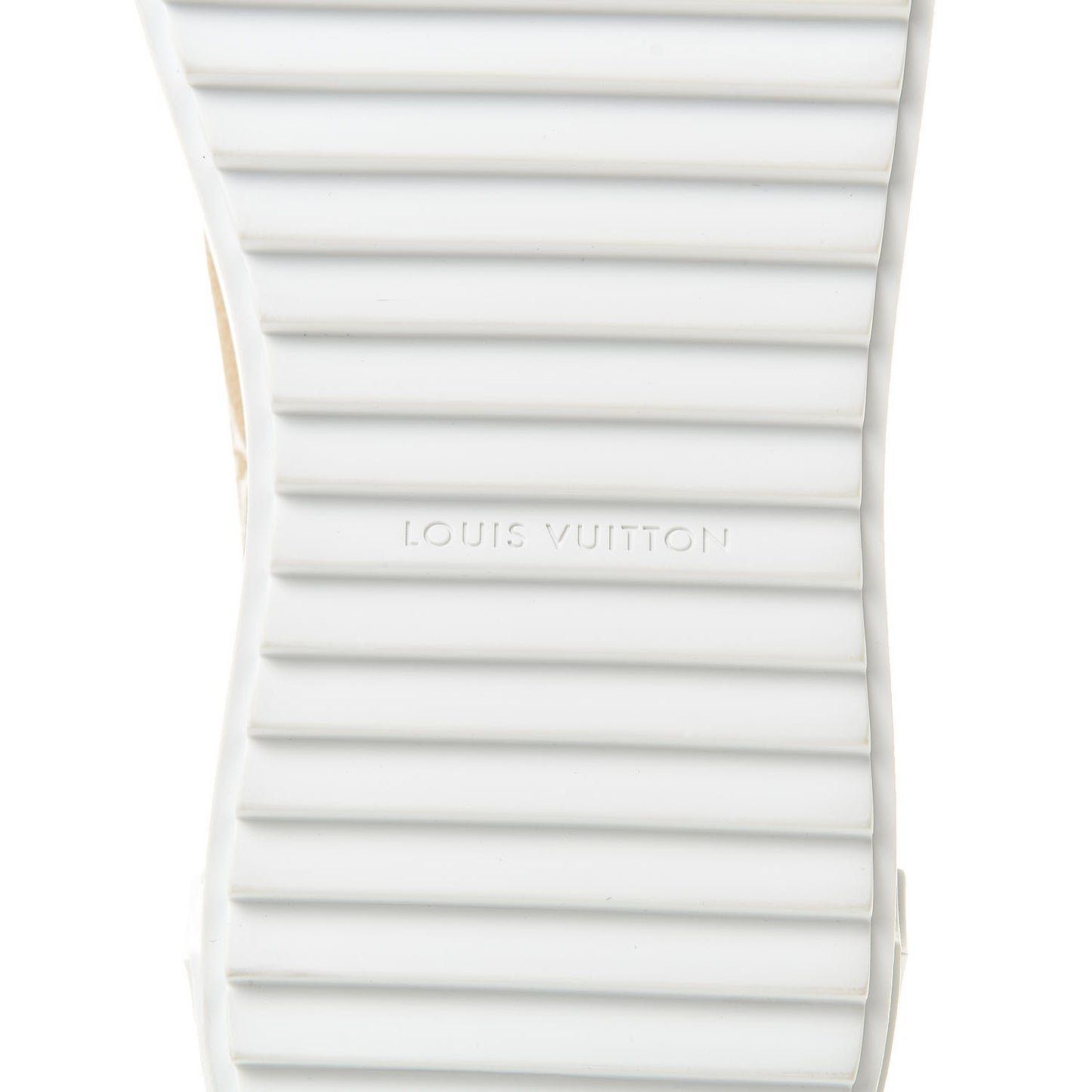 Monogram Giant Time Out Sneakers 41 Kaki White Beige