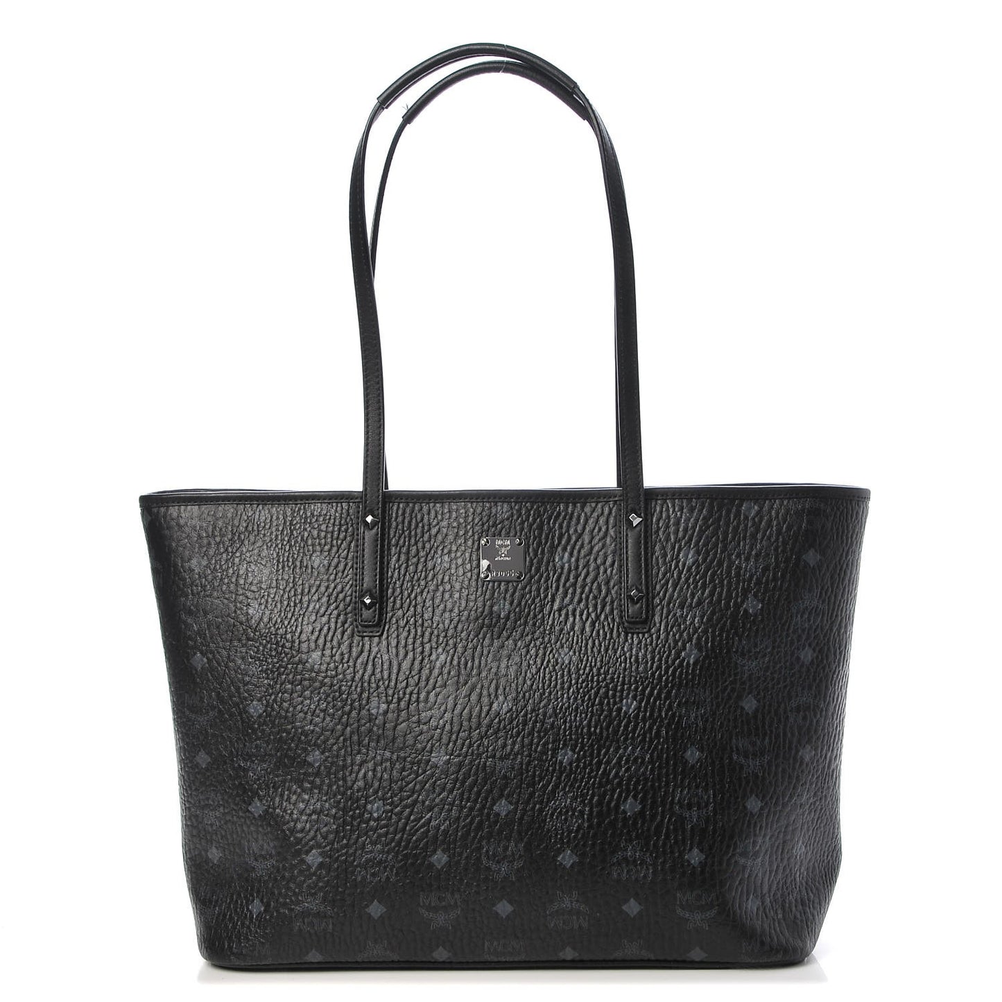 Visetos Medium Anya Zip Top Shopper Tote Black