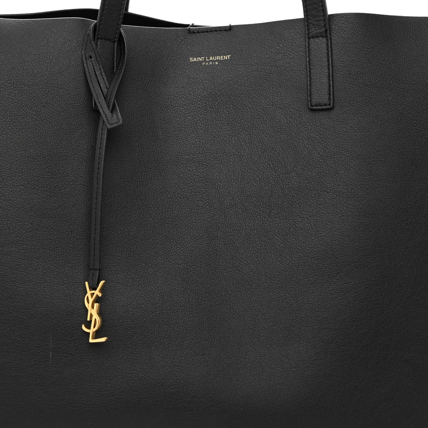 Calfskin Large Shopping Tote Black