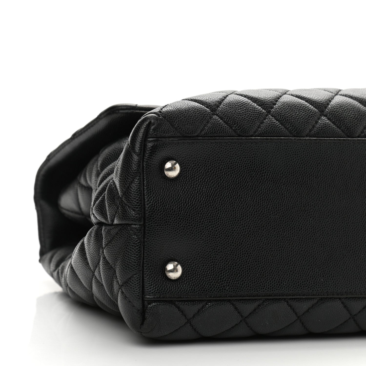 Chanel Caviar Quilted Medium Coco Handle Flap Black 8 of 10