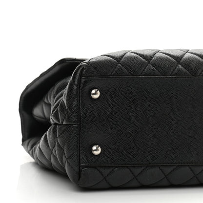 Chanel Caviar Quilted Medium Coco Handle Flap Black 8 of 10