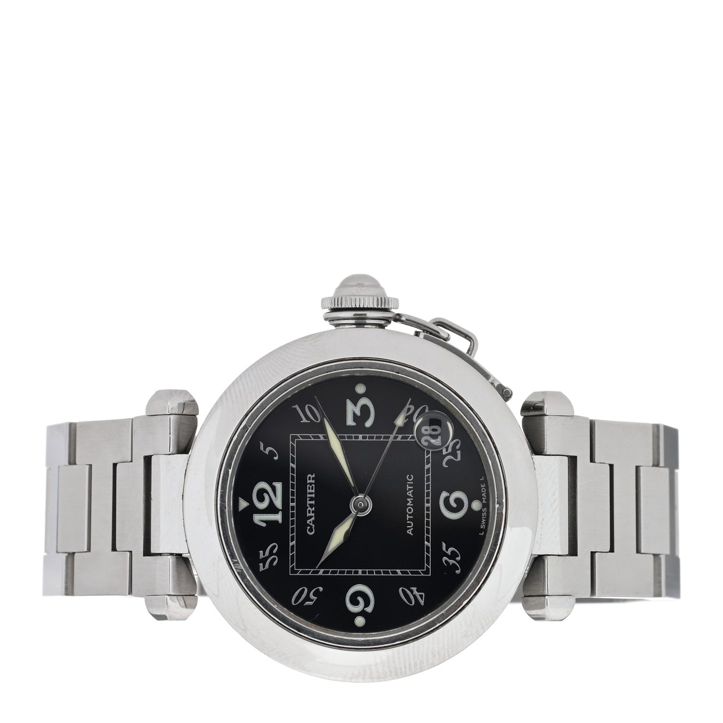 Stainless Steel 35mm Pasha C Automatic Watch Black