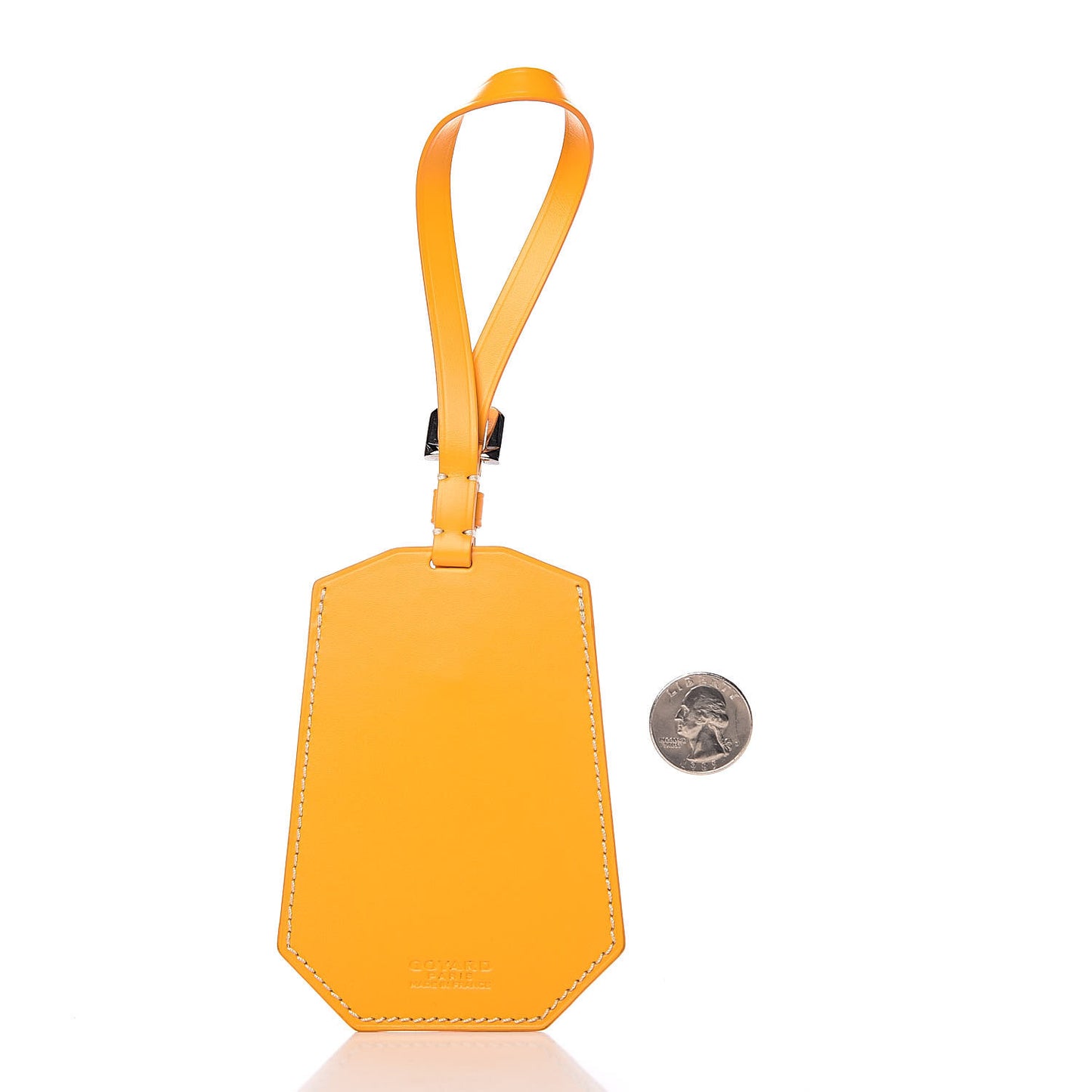 Goyardine Luggage Tag Yellow