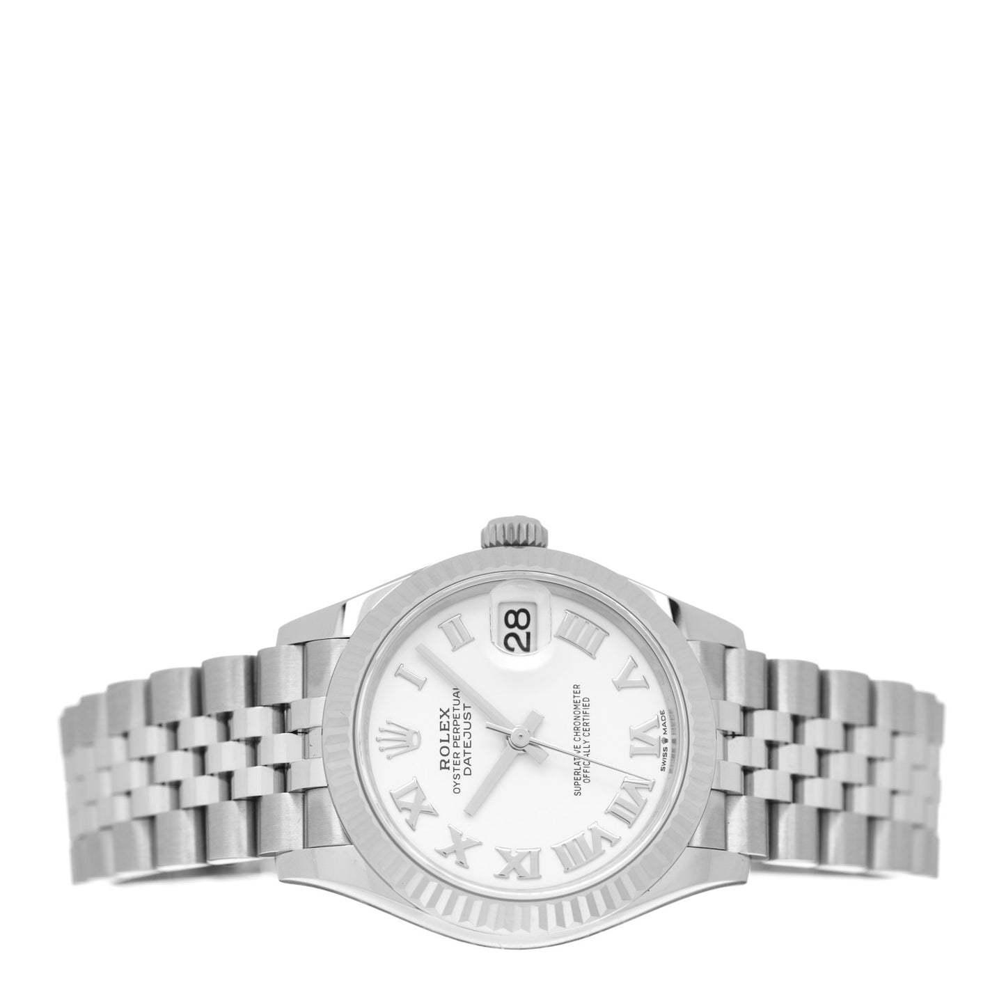 Stainless Steel 18K White Gold 31mm Oyster Perpetual Datejust Watch White Roman 278274