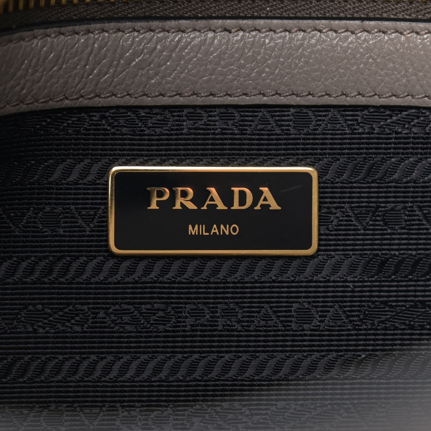 Prada Glace Calfskin Shopping Tote Argilla 6 of 8