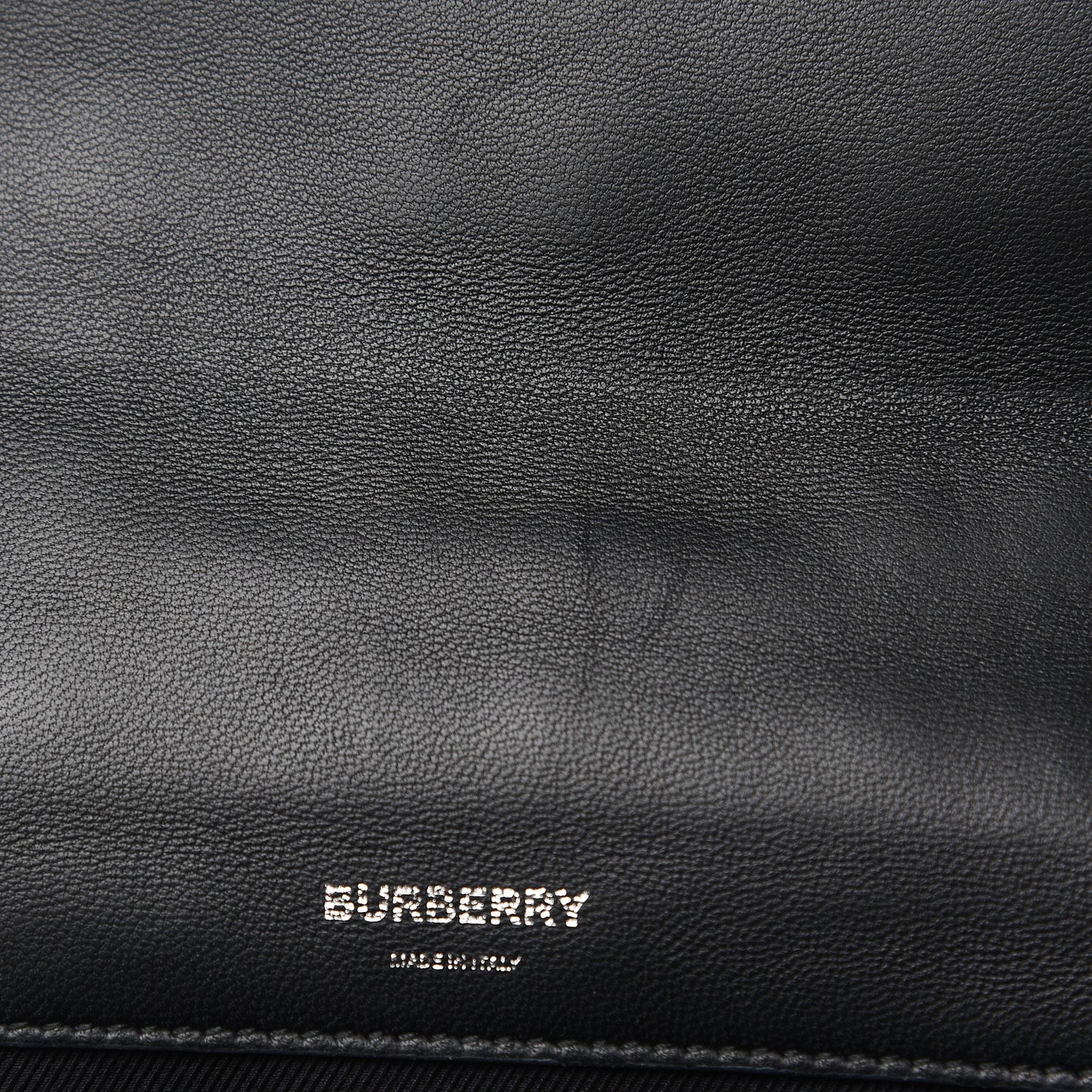 Grainy Calfskin Quilted Lola Bag Black