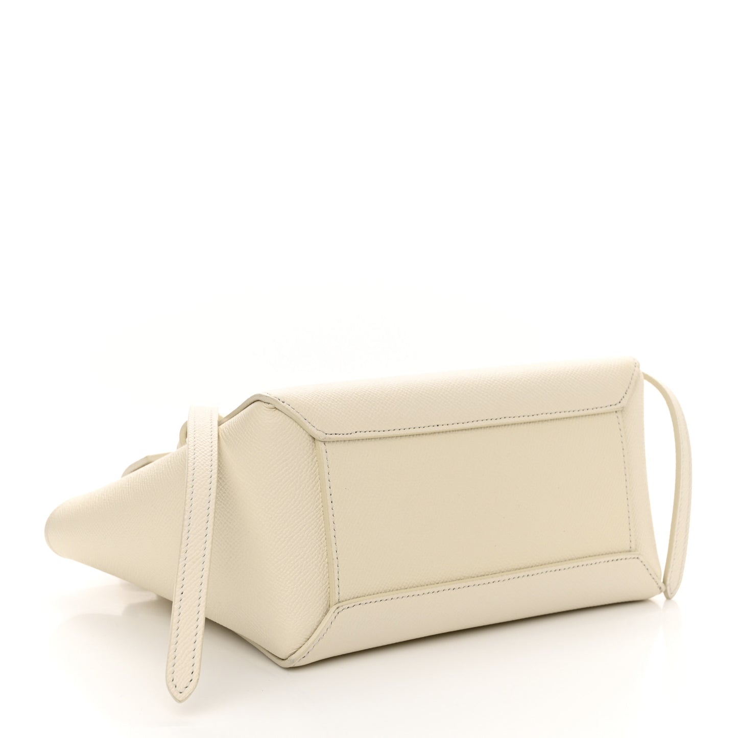 Grained Calfskin Nano Belt Bag Chalk