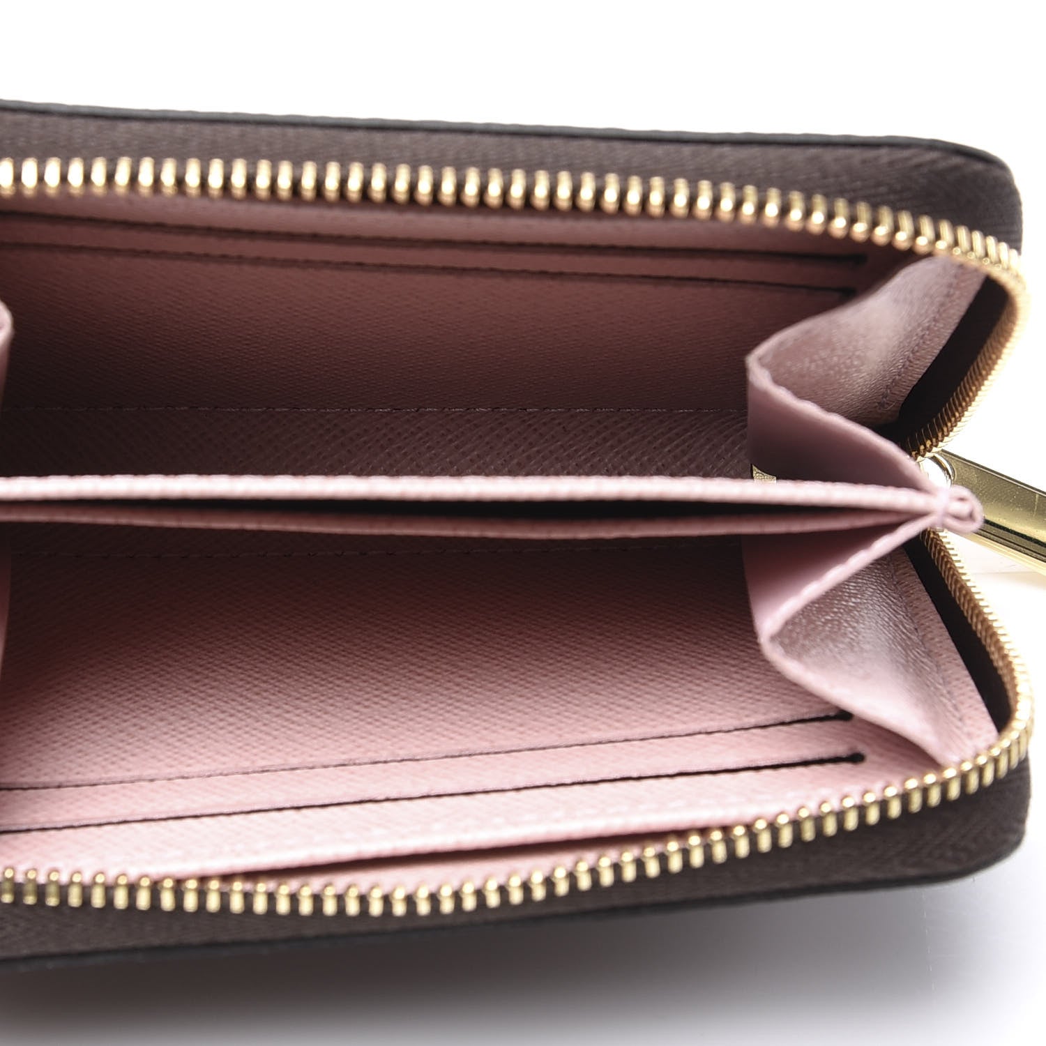 Louis Vuitton Damier Ebene Zippy Coin Purse Rose Ballerine 4 of 9