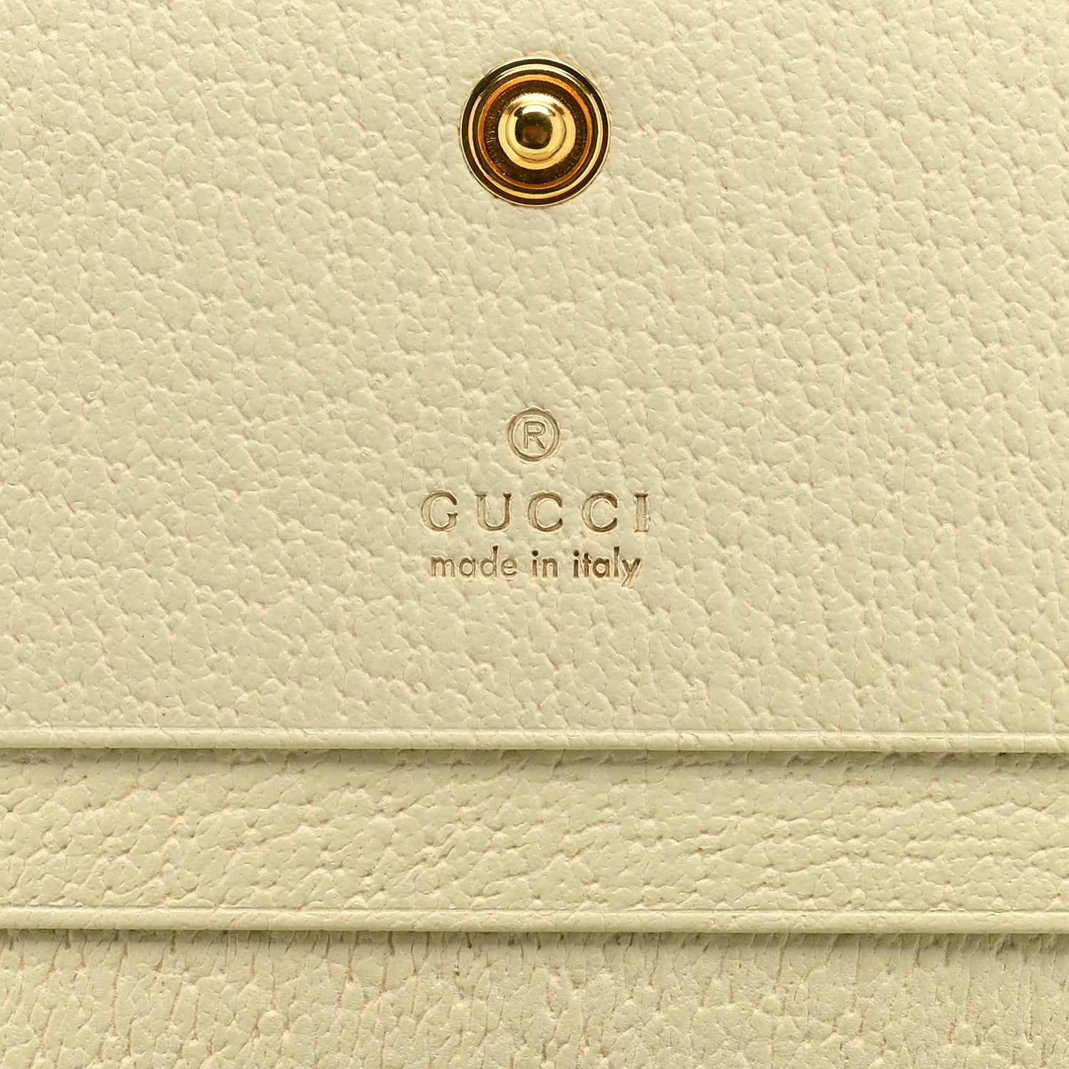 Gucci Textured Calfskin Web Ophidia Card Case Mystic White 6 of 7