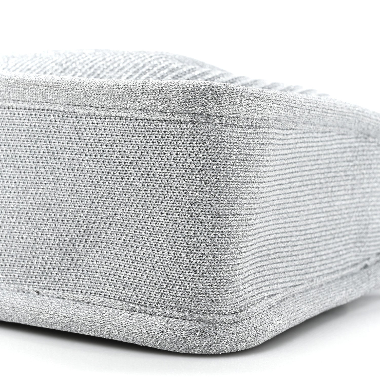 Alexander Wang Metallic Ribbed Knit Small Ryan Bag Silver 8 of 9