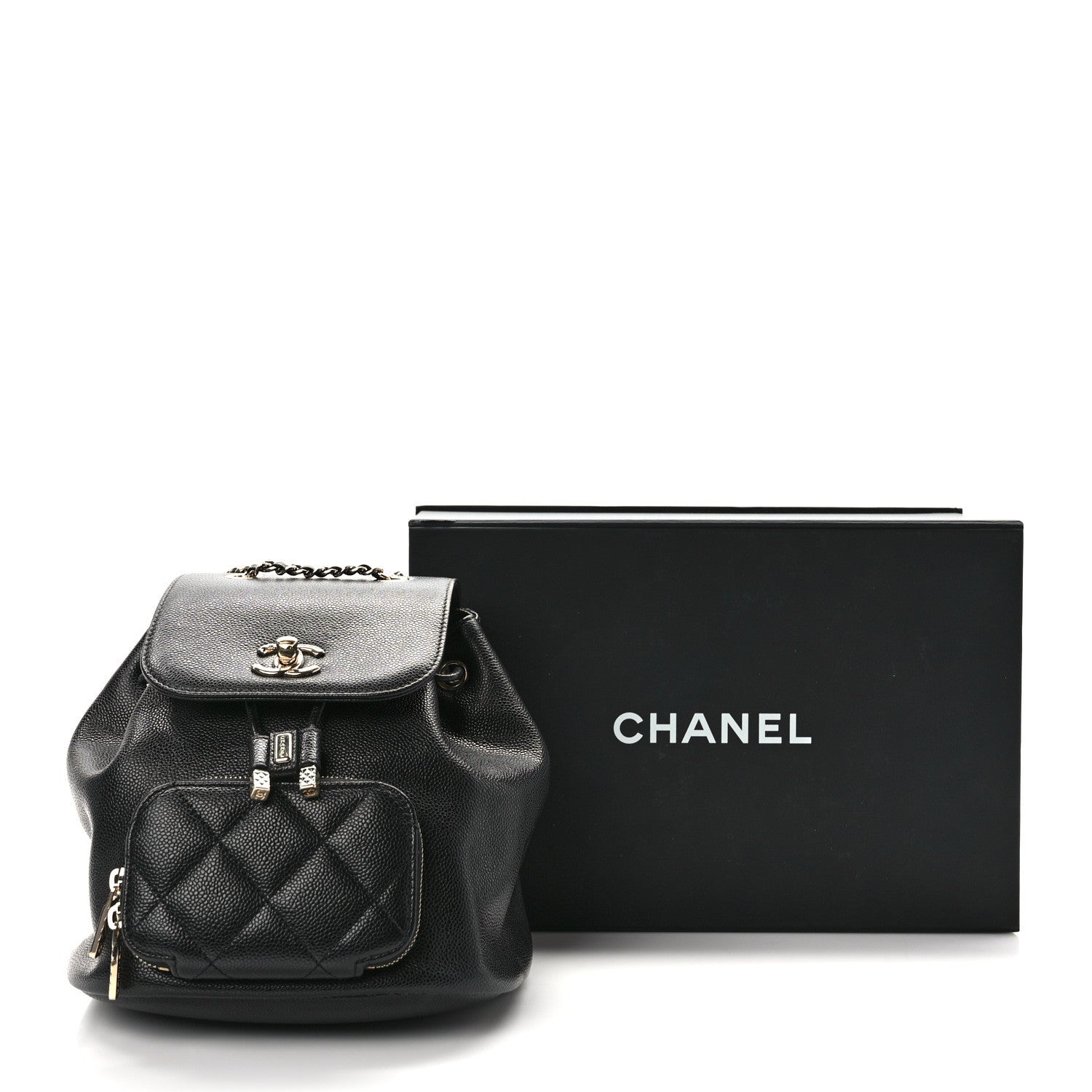 Chanel Caviar Quilted Mini Business Affinity Backpack Black 13 of 13