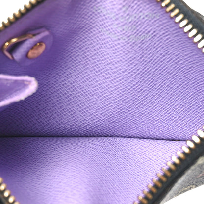 Louis Vuitton Monogram Multicolor Key Pouch Black Violet 5 of 7