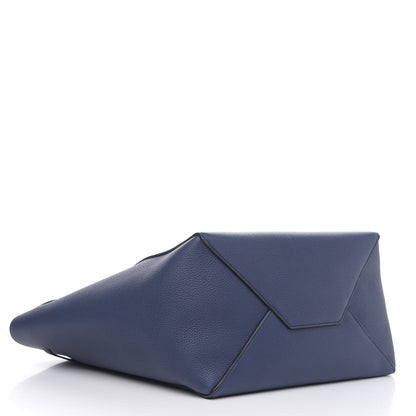 Celine Soft Grained Calfskin Small Belt Cabas Phantom Deep Blue 4 of 9