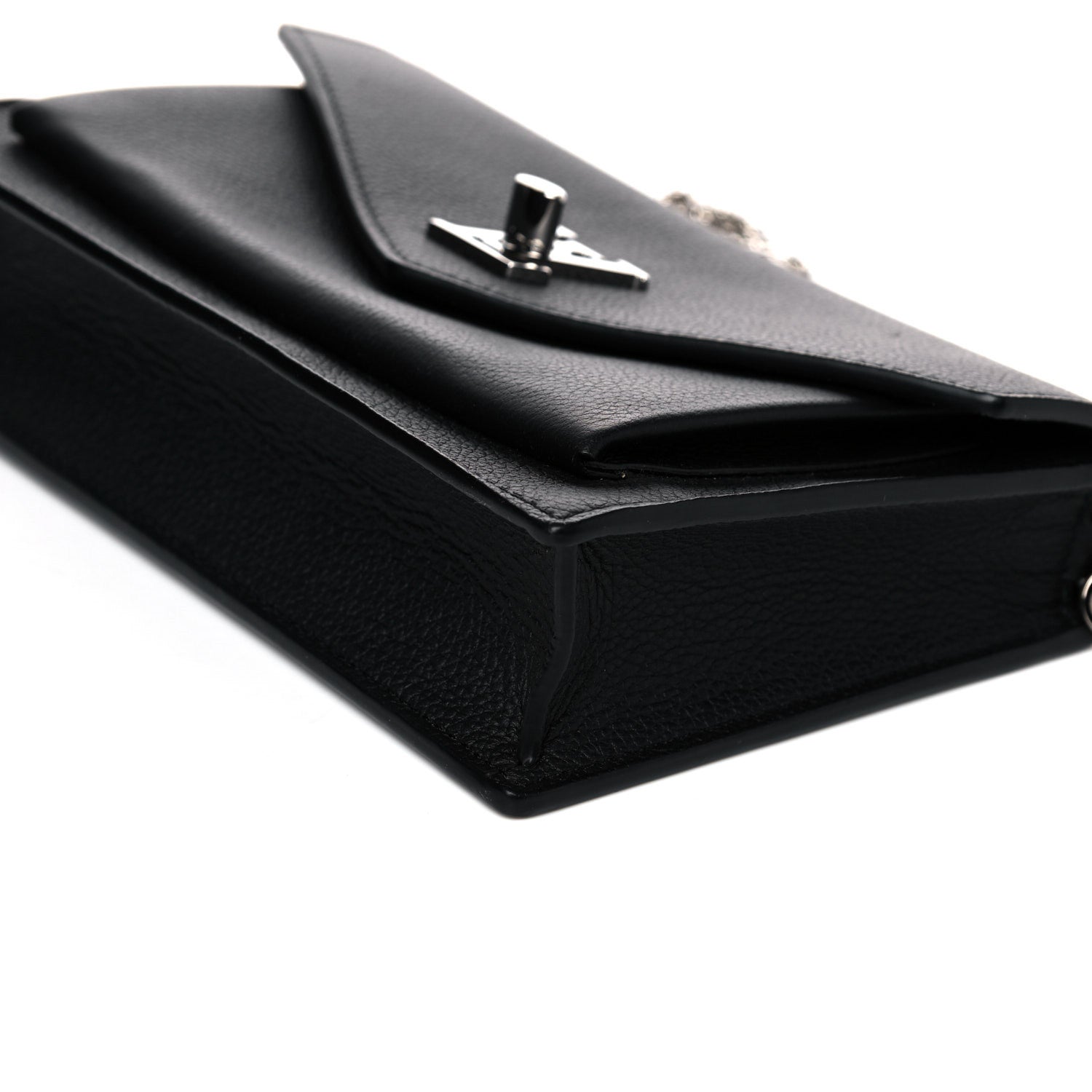 Louis Vuitton Soft Calfskin My Lockme Chain Pochette Black 10 of 13