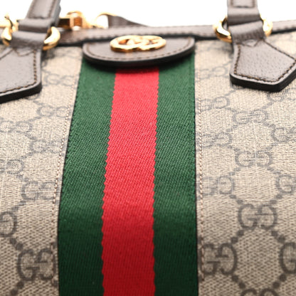 Gucci GG Supreme Monogram Small Ophidia Tote Bag Brown 11 of 14