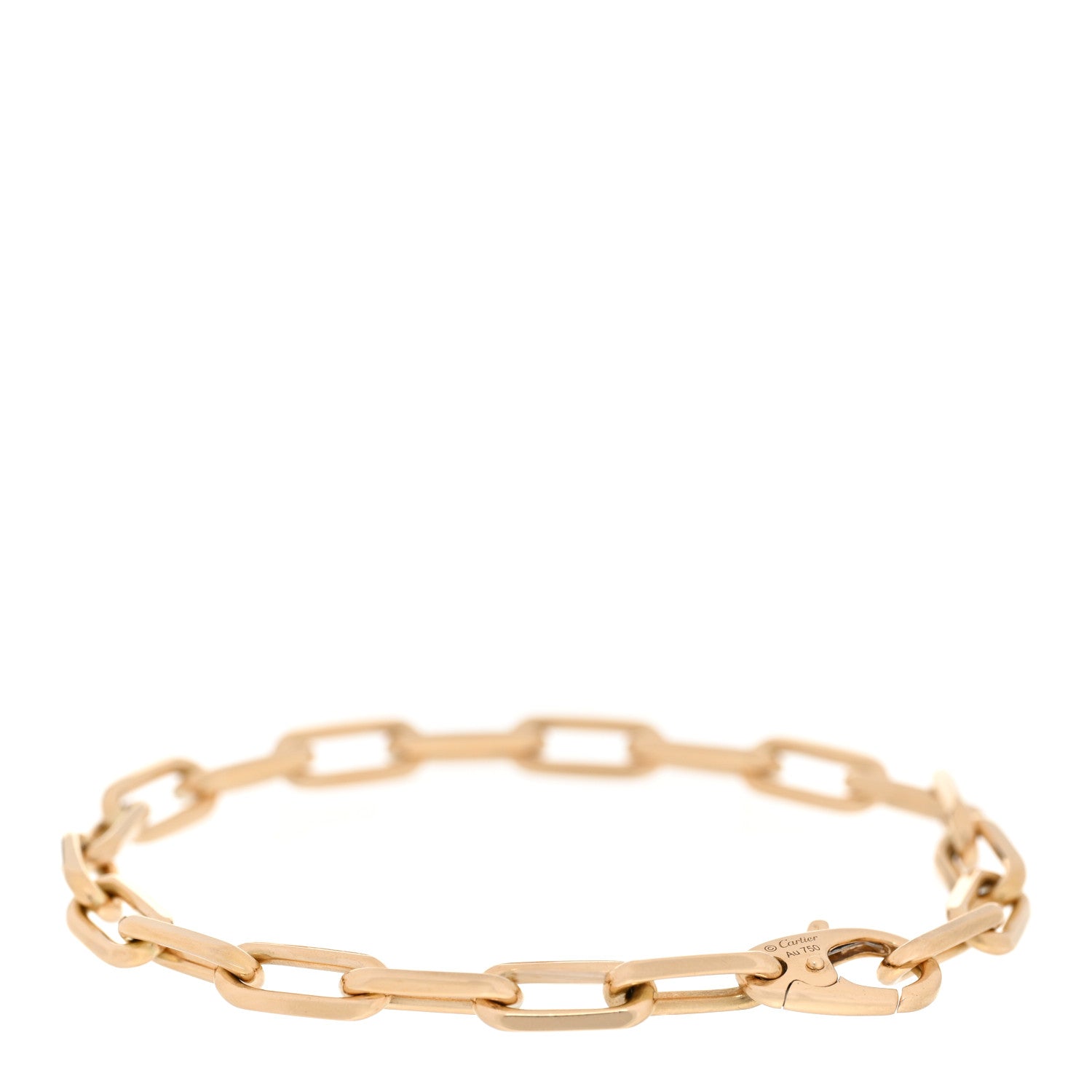 Cartier 18K Yellow Gold Santos de Cartier Link Chain Bracelet 2 of 5