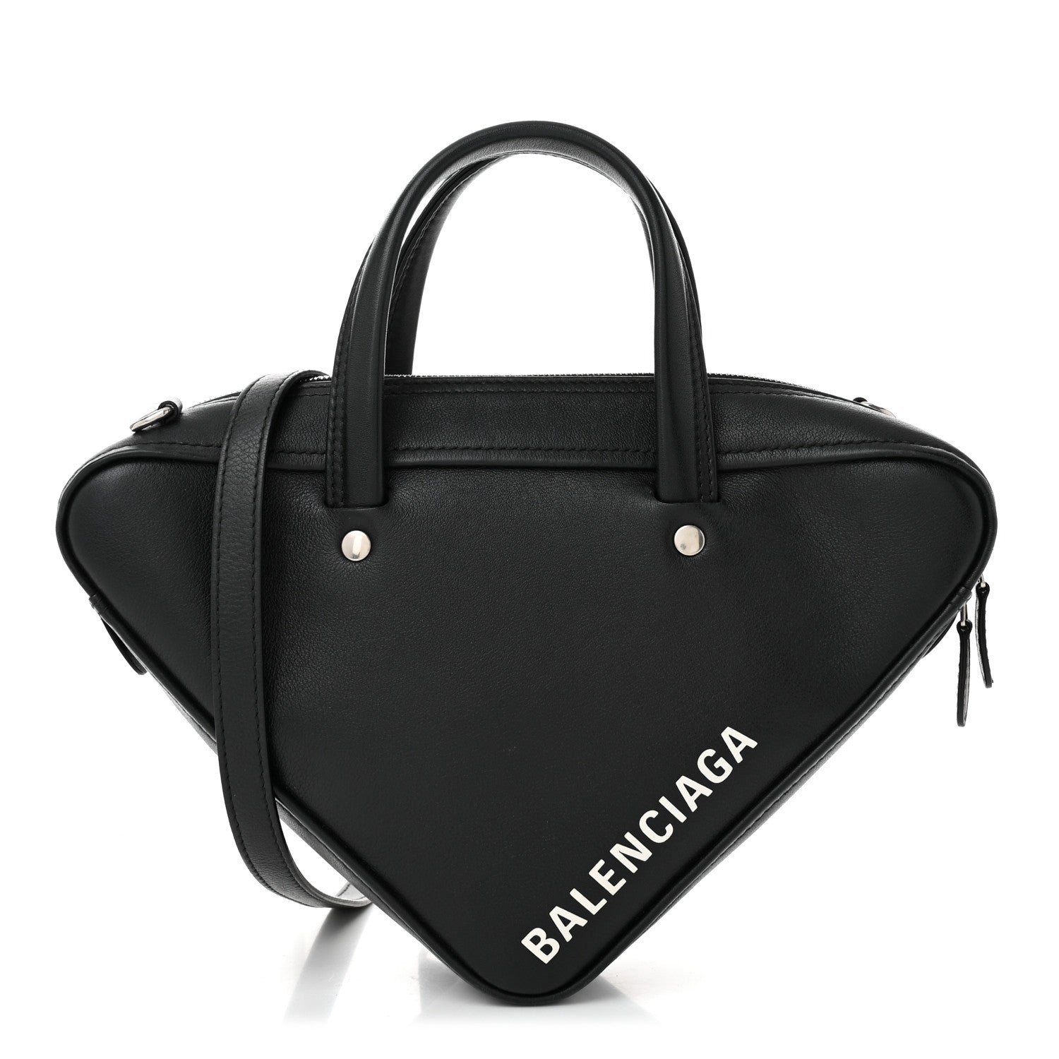 Balenciaga Calfskin XS Triangle Duffle Black 1 of 10