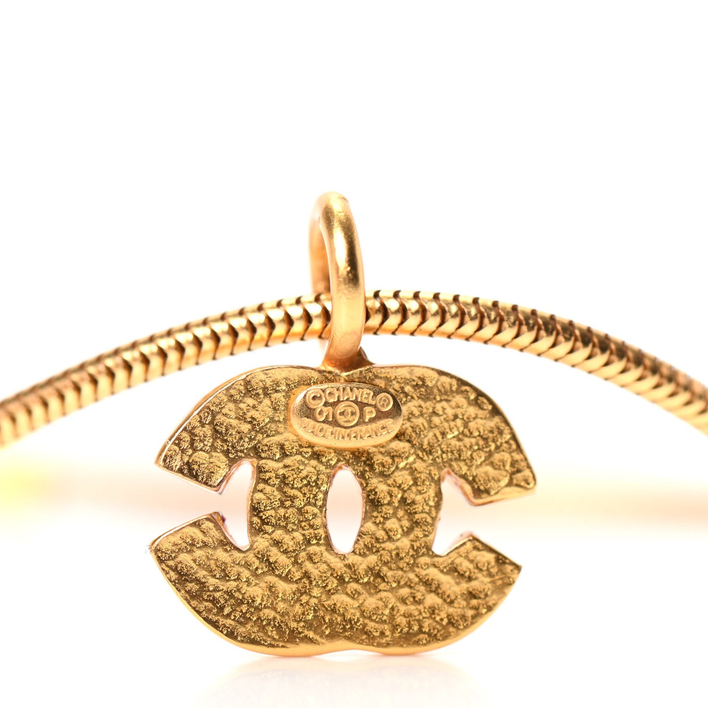 Snake Chain CC Bracelet Gold